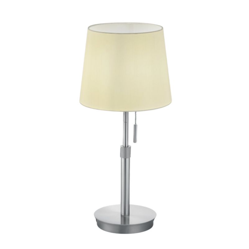 Lampka stołowa Trio Lyon srebrno-biała 1 x E27 x 60W IP20 wym: 56 x 23.5 x 25.5 cm metal - 1 szt.