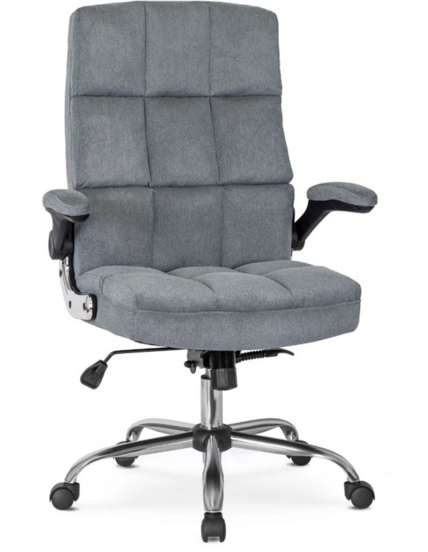 Fotel Obrotowy London Mebel Elite Biurowy Szary 1 szt