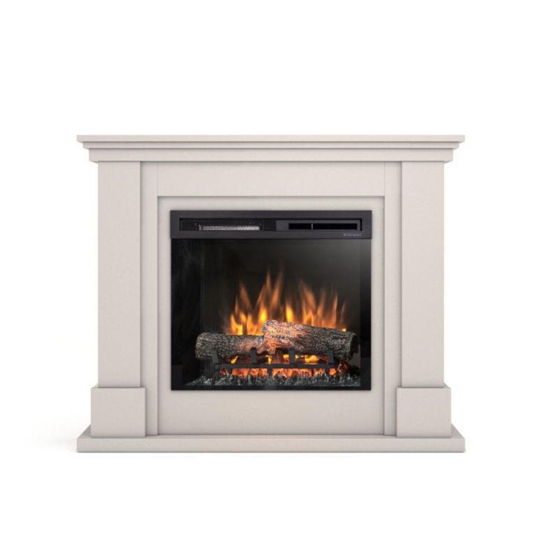 Kominek elektryczny Warmtec Luena 23" XHD 1400W funkcja grzania LED kaszmirowy 1 szt.