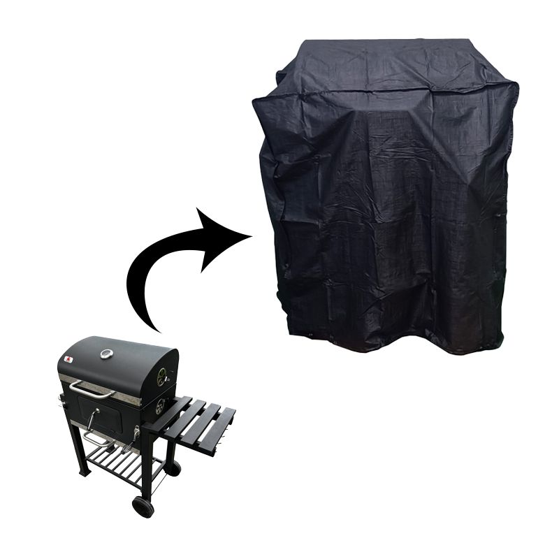 Czarne pokrycie do grilla ogrodowego Heatwave 4iQ Group pokrowiec ochrona 1szt.