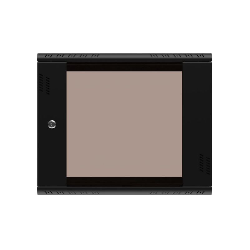 Szafa rack Extralink Premium 9U 600x600 Czarna beznarzędziowy montaż, montowana na ścianie