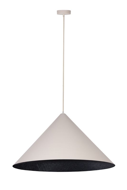 Lampa wisząca Sigma Lighting Vesuvio 9501 beżowo-czarna nowoczesna 1xE27 x 1 szt.