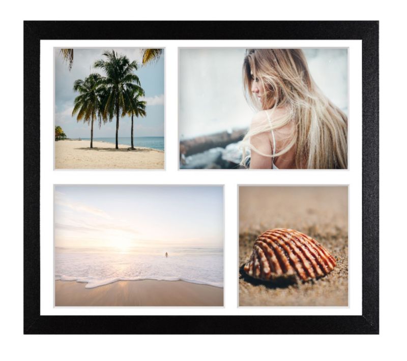 Ramka na 4 zdjęcia Hekla 24x30x4 foto galeria czarny 1szt.