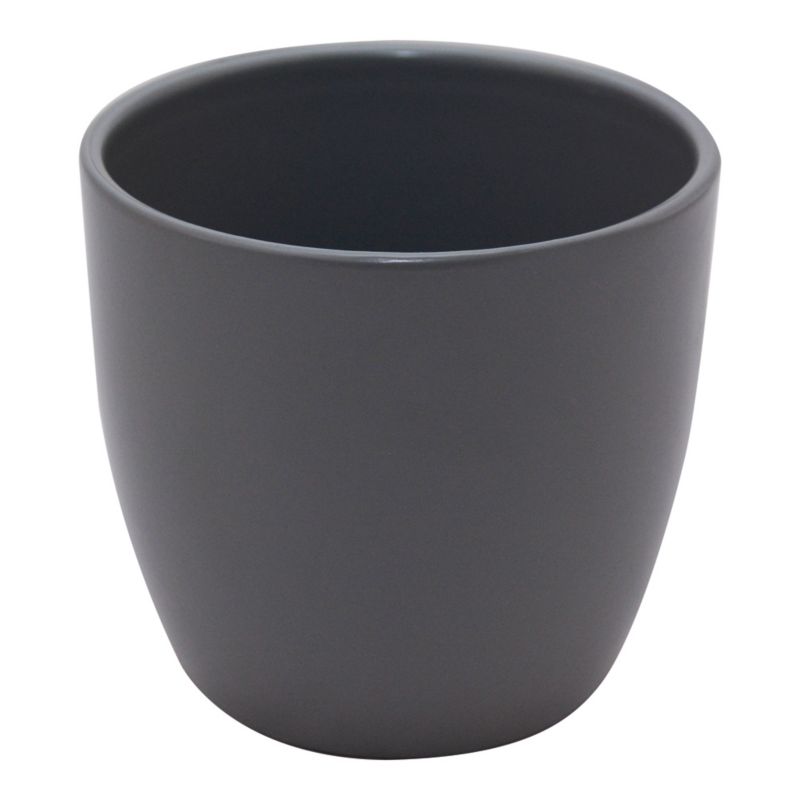 Osłonka doniczki GoodHome Emi 17 cm szara