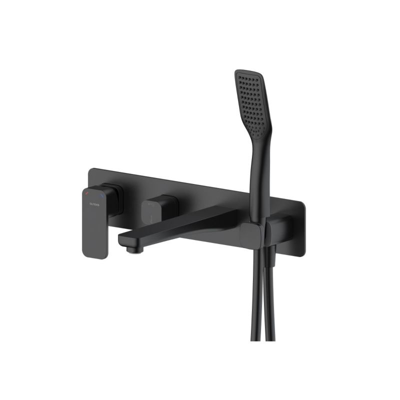 Bateria wannowo-prysznicowa Oltens Hadsel czarny mat, podtynkowa, kompletna 1 szt.