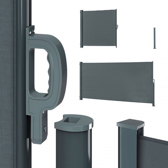 Markiza boczna Corciano 350x180 cm Aluminium 1szt.