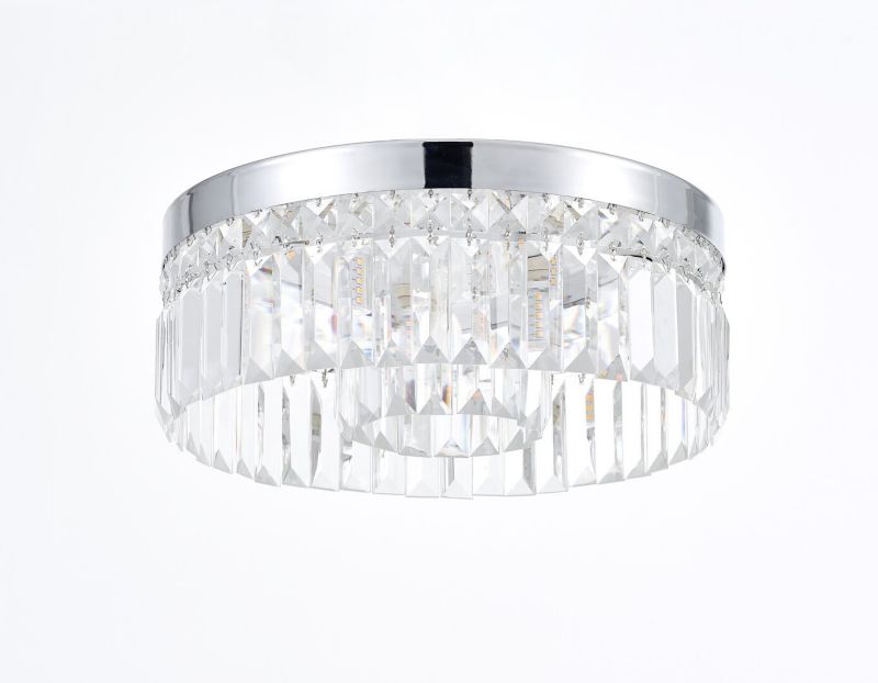 Lampa sufitowa Rabalux Sybil przezroczysto-chromowana kryształowa glamour 6xG9 x 28W 1 szt.