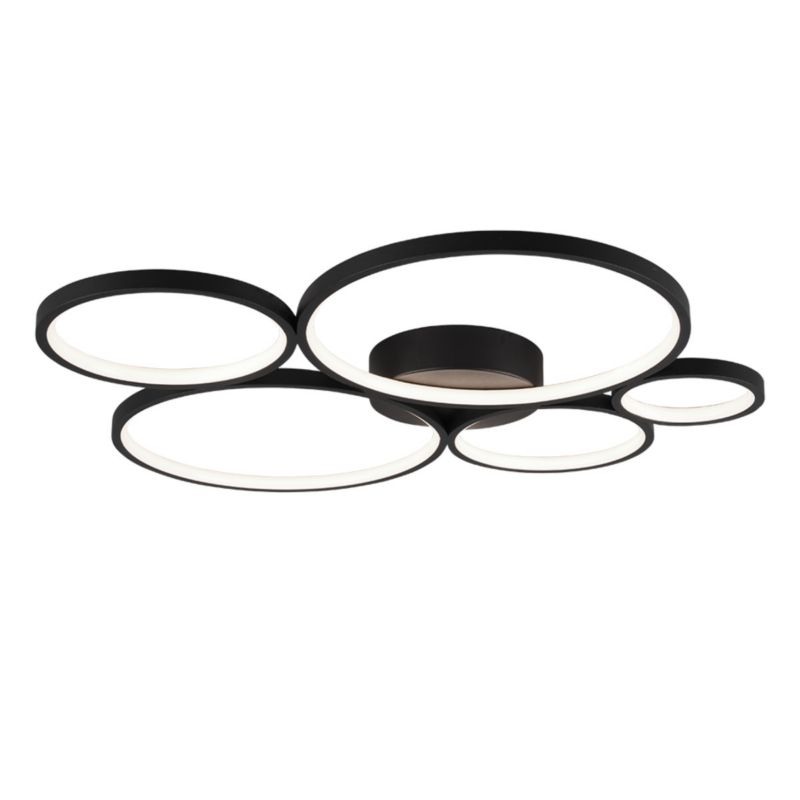 Lampa sufitowa wisząca Trio Rondo 8838 czarno-biała nowoczesna wbudowany LED 49W 1 szt.
