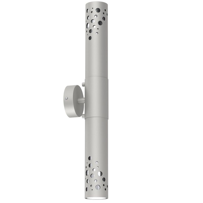 Kinkiet ścienny Luminex Altro Buble jasnoszaro-chromowany góra-dół 2 x GU10 x 8W IP20 wym: 49 x 8 x 10,5 cm - 1 szt.