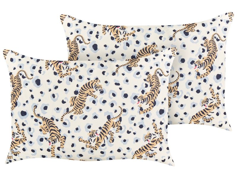 Zestaw 2 poduszek ogrodowych Wzór zwierzęcy Arenzano 40 x 60 cm Kolorowy 1 par.