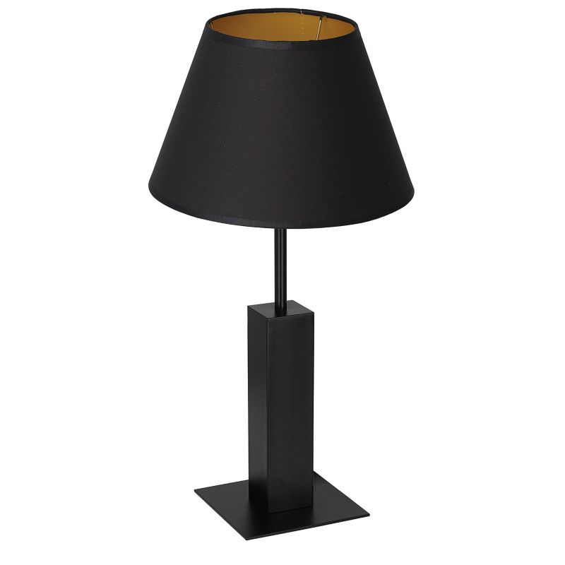 Lampa stołowa Luminex Table Lamps czarny mat-złota 1 x E27 x 15W IP20 wym: 56 x 30 x 30 cm metal - 1 szt.