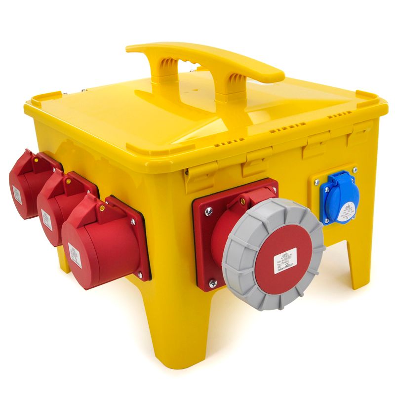 Rozdzielnica przenośna ELS Elektrotechnika 24PO44C22C11C11CF63L 4x230V 63A/5 32A/5 2x16A/5 zabezpieczona, z wtyczką 63A/5, 1 szt.