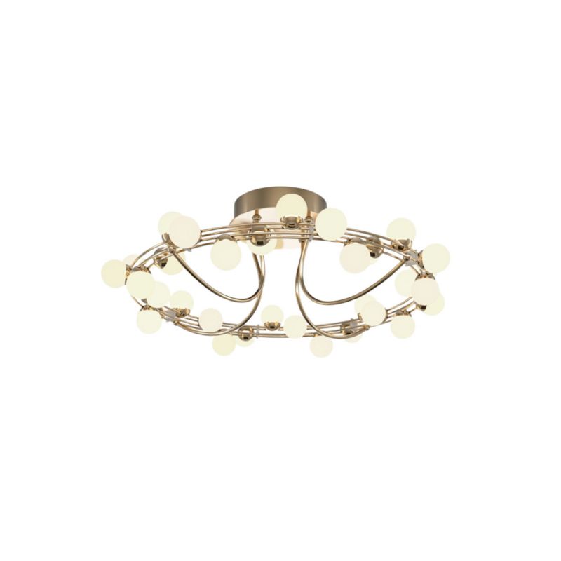 Lampa sufitowa wisząca Maytoni Tessara złoto-biała wym: 20 x 60 x 60 cm wbudowany LED 55W 1 szt.