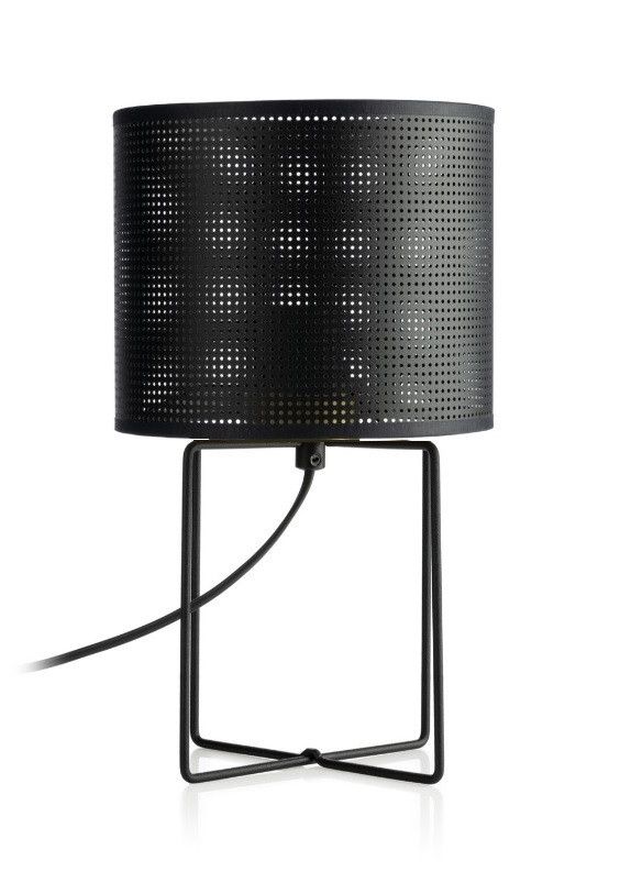 Lampa stołowa Luminex Loft Shade czarny mat 1 x E27 x 15W IP20 wym: 31 x 18 x 18 cm metal - 1 szt.
