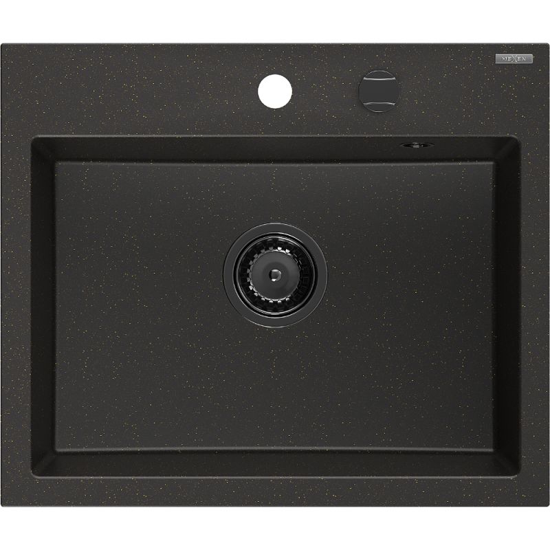 Zlewozmywak wpuszczany Mexen Oscar 1-komorowy szary 580 x 490 mm - 6519581000-71 1 szt.