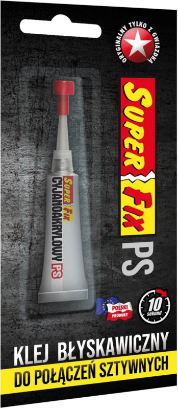 Klej sekundowy Superglue Super Fix do połączeń sztywnych 2 g