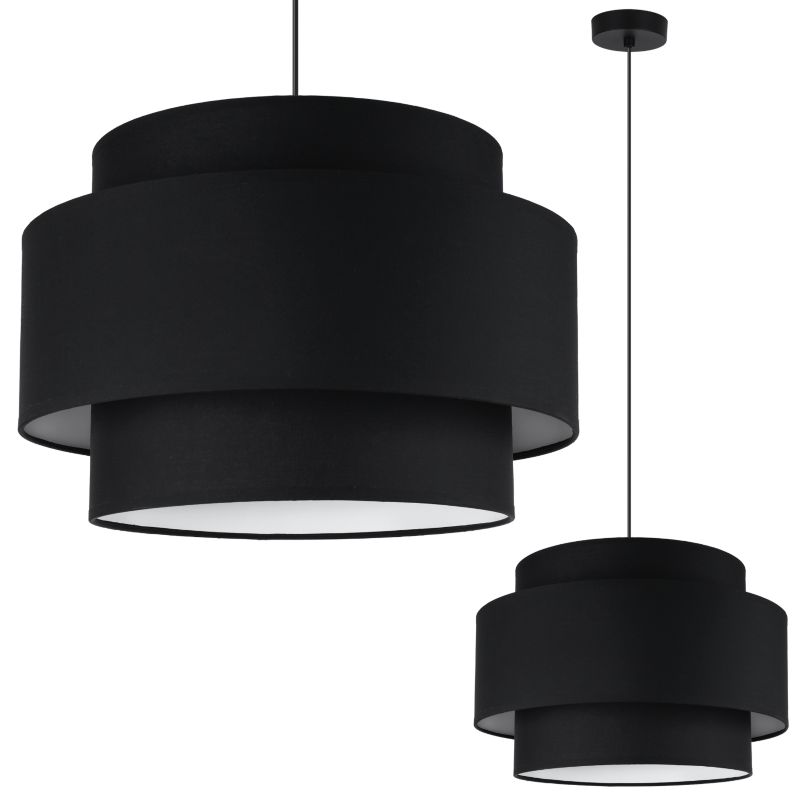 Lampa sufitowa wisząca Light Home LH Vienna 1x E27 60W czarny 1szt.