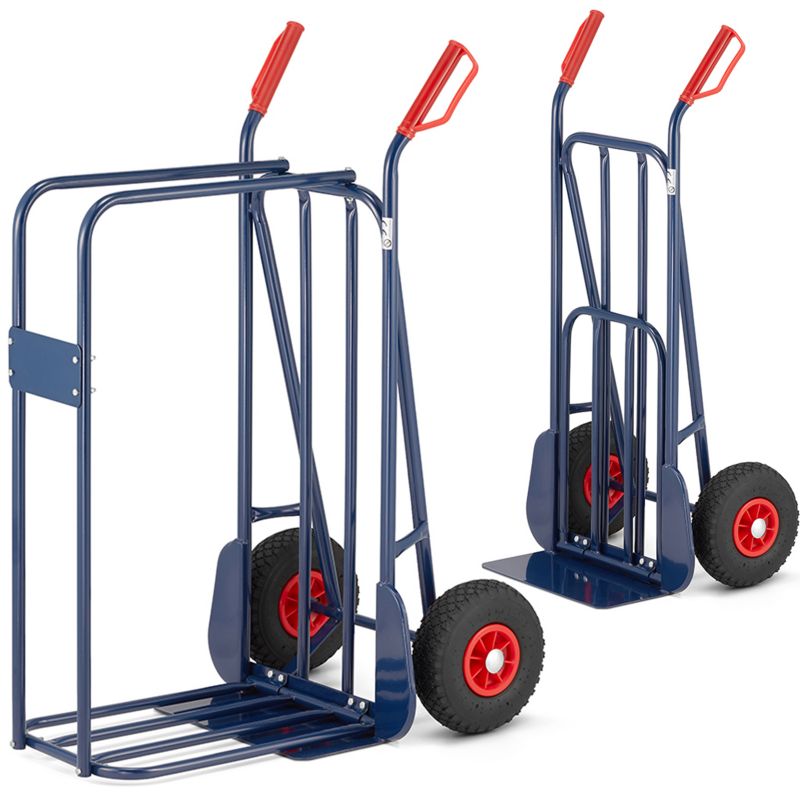 Młynarka wózek magazynowy HIGHER na drewno 280kg pompowane koła 1szt.