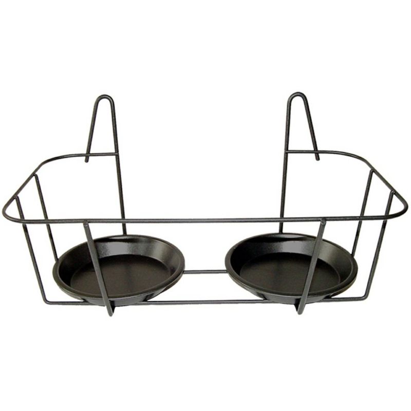 Kwietnik wiszący Esschert Design Metalowy Czarny 34x19x18 cm 1 szt.