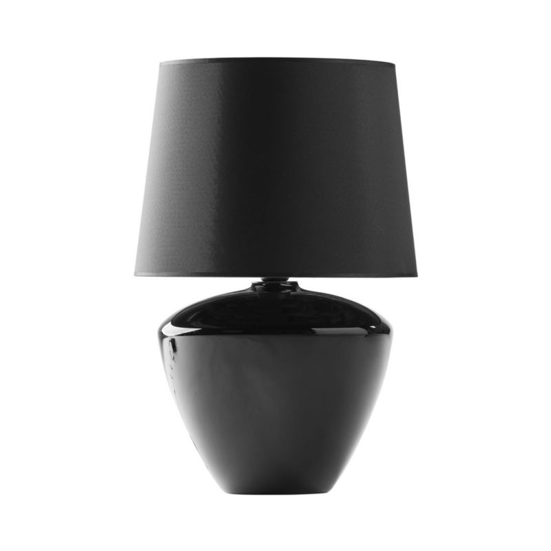 Lampa stołowa TK-Lighting Fiord czarna 1 x E27 x 15W IP20 wym: 62 x 40 x 40 cm tkanina - 1 szt.