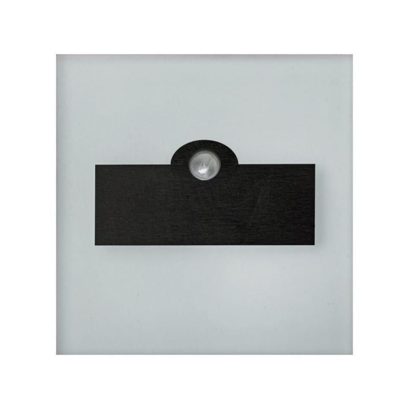 Oprawa schodowa Eko-Light Lumi czarno-biała LED 0.6W 3000K 13lm czujnik ruchu IP20 wym: 7,5 x 2,3 cm kwadratowa - 1 szt.