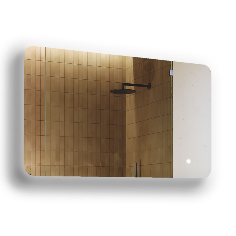 Lustro łazienkowe Artforma LED 120x70cm zaokrąglone LED Dual włącznik ZOA142 1szt.
