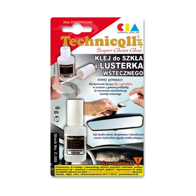 Klej Technicqll do szkła i luster 8 g