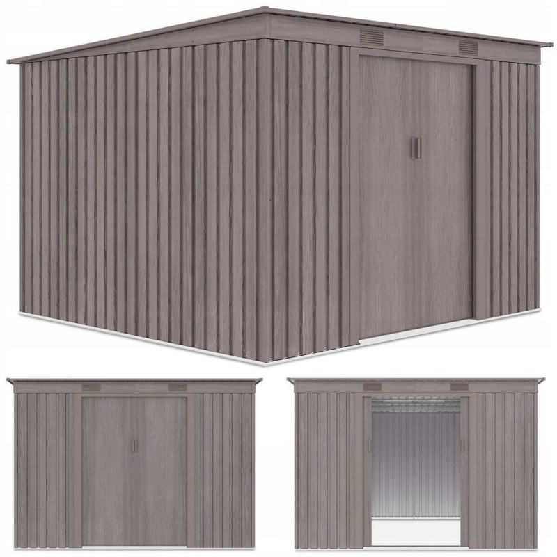 Domek Ogrodowy Narzędziowy OREGON 261x181cm Metalowy Schowek na Narzędzia 1 szt.