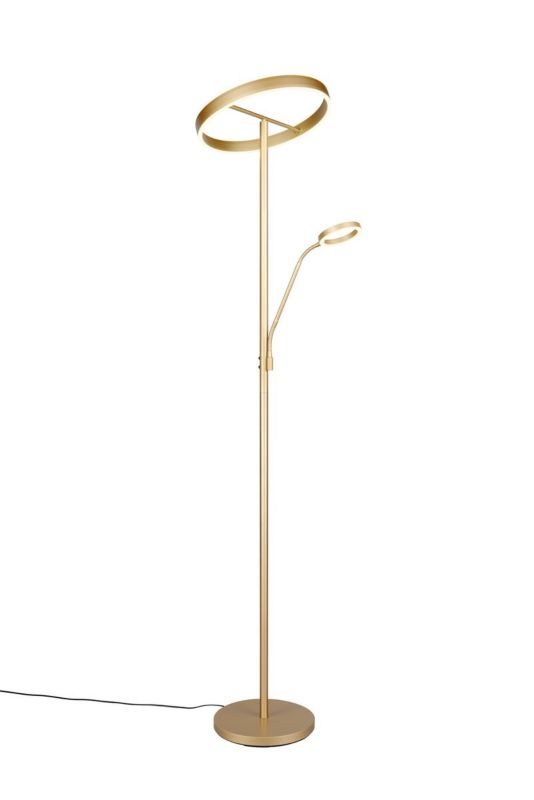 Lampa podłogowa stojąca Trio Willis złota LED 39W 2700K-4000K 4600lm + 550lm do czytania wym: 180 x 40 x 40 cm - 1 szt.