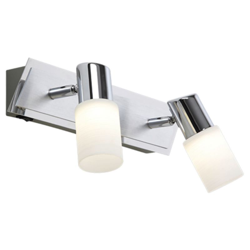 Lampa wisząca Trio Clapton srebrno-biała wym: 18,5 x 36 x 7 cm wbudowany LED 5W 1 szt.