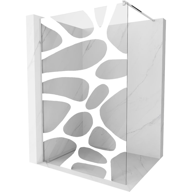 Ścianka prysznicowa Mexen Kioto biały wzór 120x200 cm 800-120-101-01-97 1 szt.