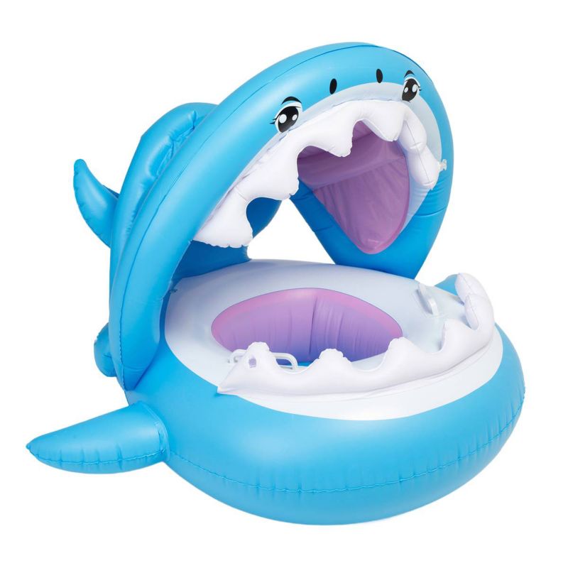 Materac dmuchany Be-active.pl pontonik z siedziskiem do pływania dla dzieci rekin 1szt