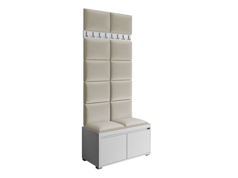 Zestaw do przedpokoju MIRJAN 24 Grawis 80 II biały + beżowy 1 kpl.