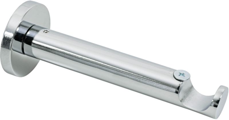 Wspornik karnisza prosty pojedynczy chrom 19 mm