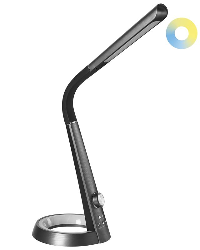 Lampa biurkowa LED Canopus Z portem USB Czarny 1 szt.