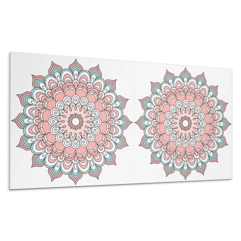 Kafelki samoprzylepne Wallfluent 60x30 cm Mandala z motywem kwiatowym 6 szt.