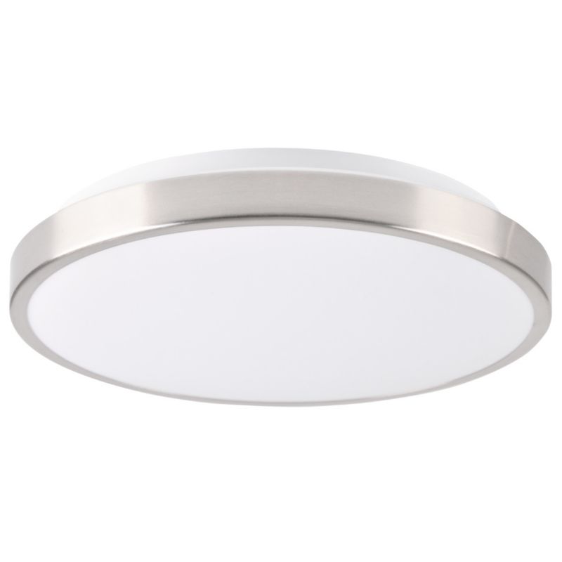 Plafon sufitowy lampa Polux Kern biały nikiel LED 15W 4000K 1600lm IP20 wym: 7 x 29 x 29 cm tworzywo sztuczne - 1 szt.