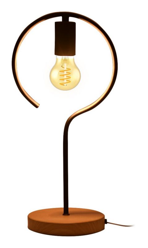 Lampa stołowa Rabalux Rufin czarny buk 1 x E27 x 40W IP20 wym: 42 x 20 x 20 cm metal - 1 szt.