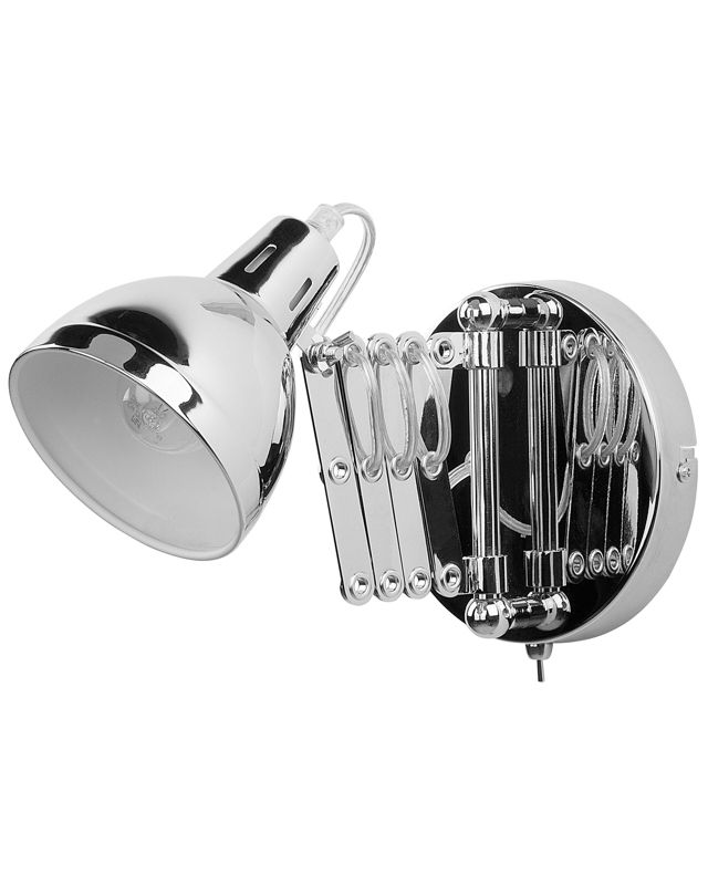 Lampa ścienna Harrington Regulowana Metal Srebrny 1 szt.