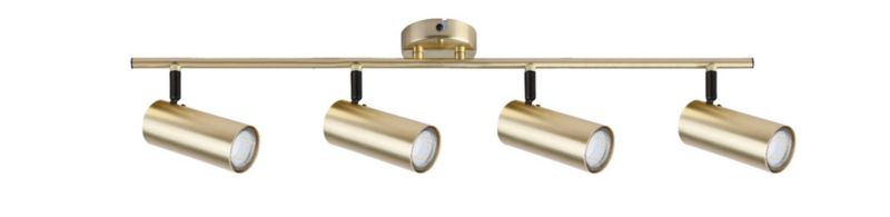 Lampa sufitowa Candellux Colly złota 4 x GU10 x 15W wym: 76 x 9 cm - 1 szt.