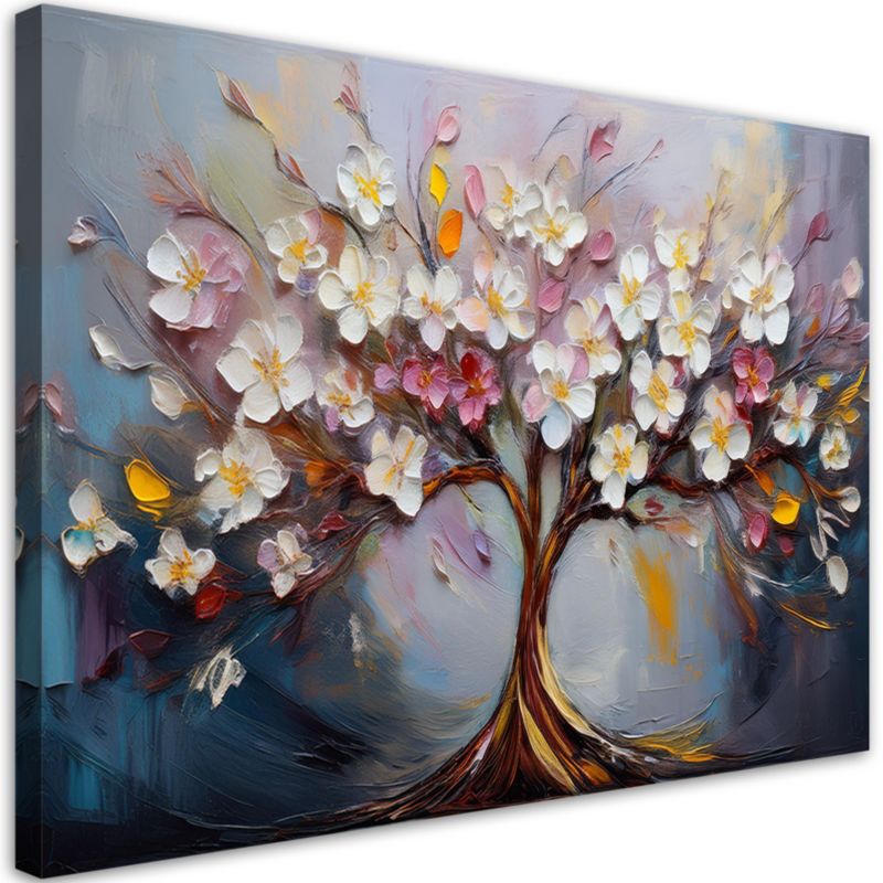 Obraz na płótnie Feeby Kolorowe Drzewo życia Abstrakcja 120x80cm 1szt