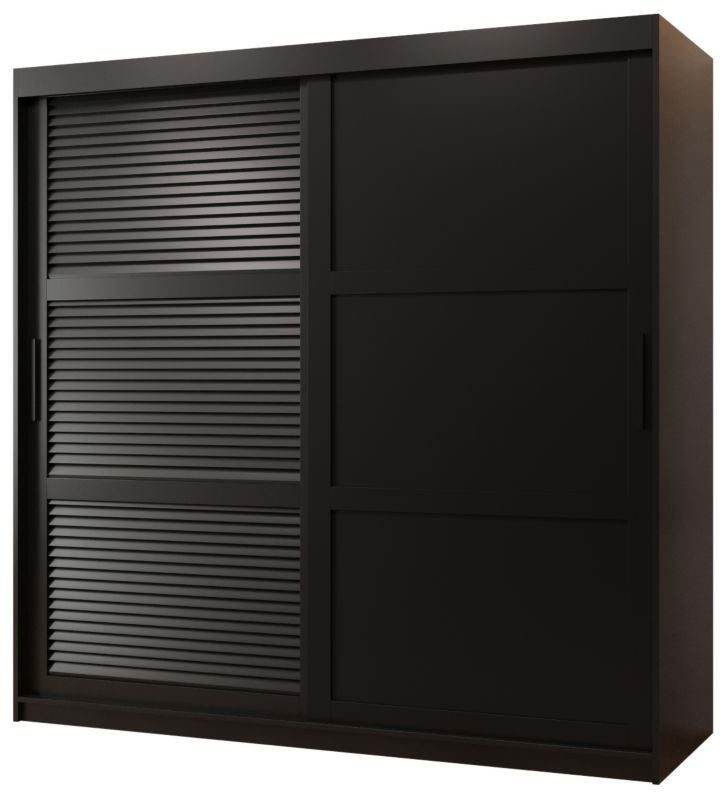 Szafa przesuwna Garderoba Abiks ŻALUZJA 3 180 czarny 1 szt.