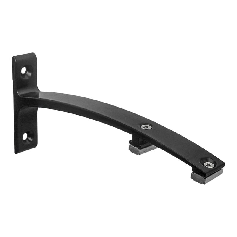 Wspornik ścienny podwójny GoodHome Trikala czarny