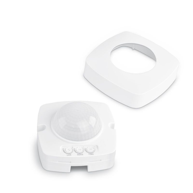 Czujnik ruchu Videx podczerwień PIR biały do 8 metrów natynkowy ścienno-sufitowy IP54 wym: 10,3 x 10,3 x 5,8 cm - 1 szt.