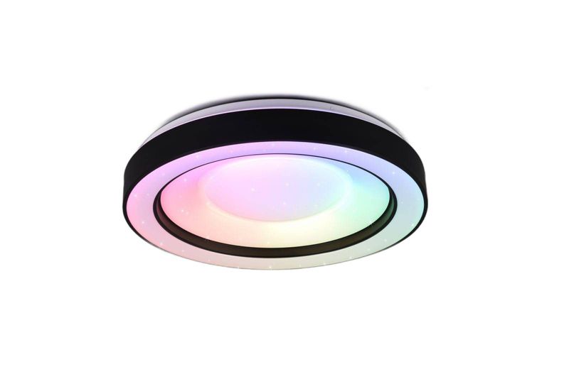 Plafon RL Arco czarny LED 22W 2700K-6000K 2500 lm IP20 wym: 8 x 49 x 49 cm tworzywo sztuczne - 1 szt.