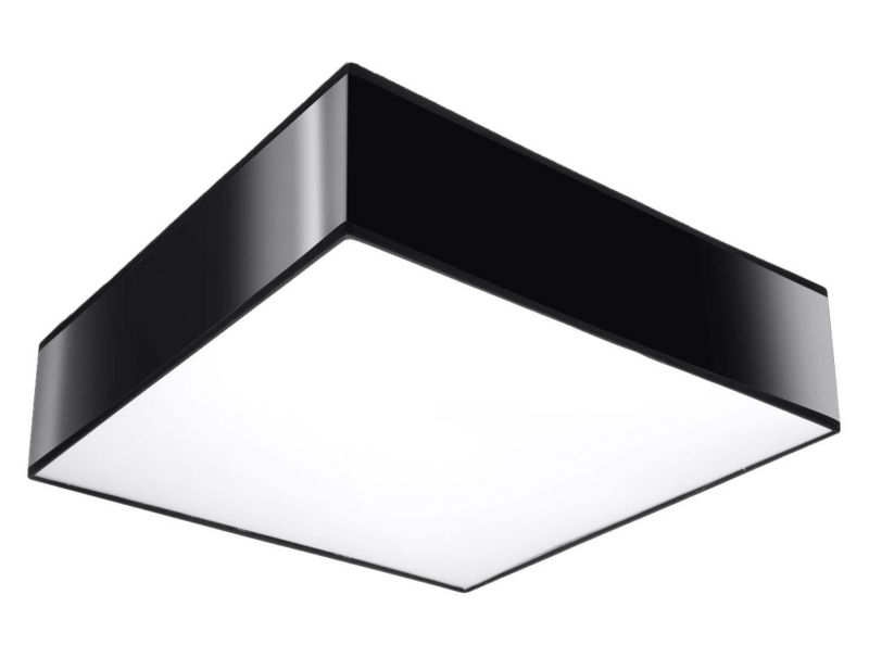 Plafon sufitowy Sollux Lighting Horus czarny 2 x E27 x IP20 wym: 12 x 35 x 35 cm - 1 szt.