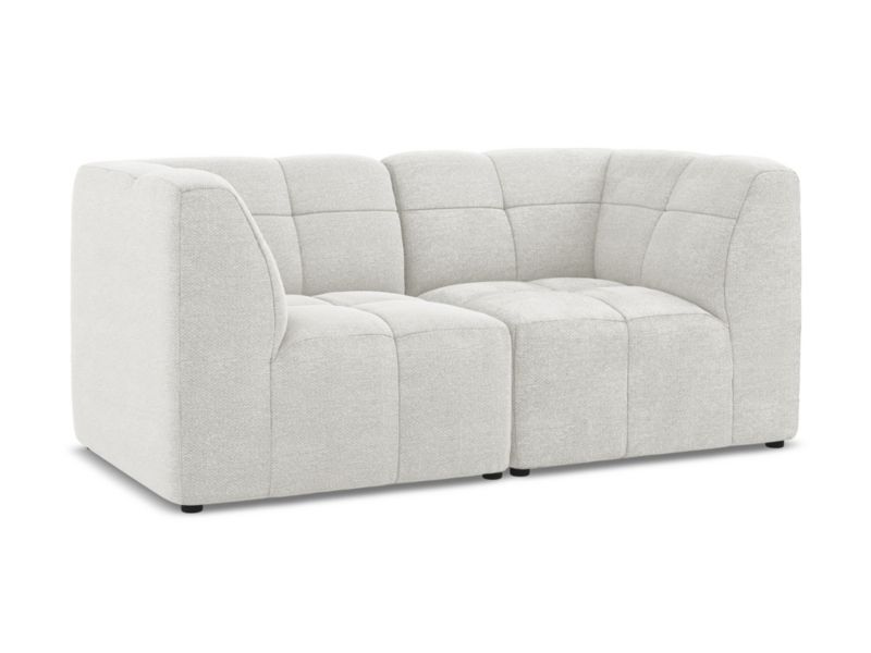 Modułowa sofa 2-osobowa LaMiaSofa GRADO z tkaniny bouclé 180x90 cm biały 1 szt.