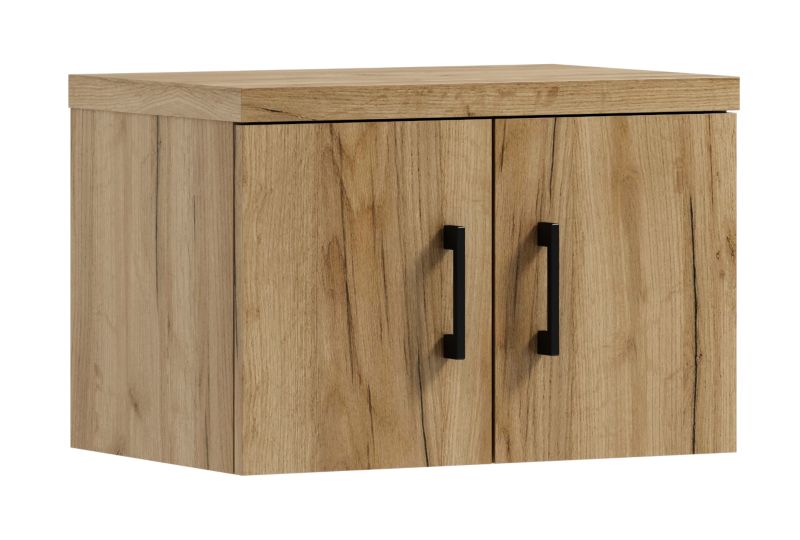 Szafka łazienkowa ADK MEBLE MARKUS 60 wisząca pod umywalkę dąb craft złoty 1 szt.