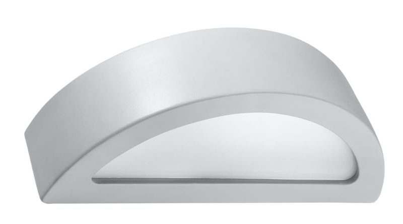 Kinkiet ścienny Sollux Lighting Atena szaro-biały 1 x E27 x 60W IP20 wym: 10 x 38 x 15 cm - 1 szt.