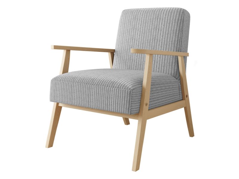 Fotel MIRJAN 24 Retro Sztruks jasny szary 1 szt.